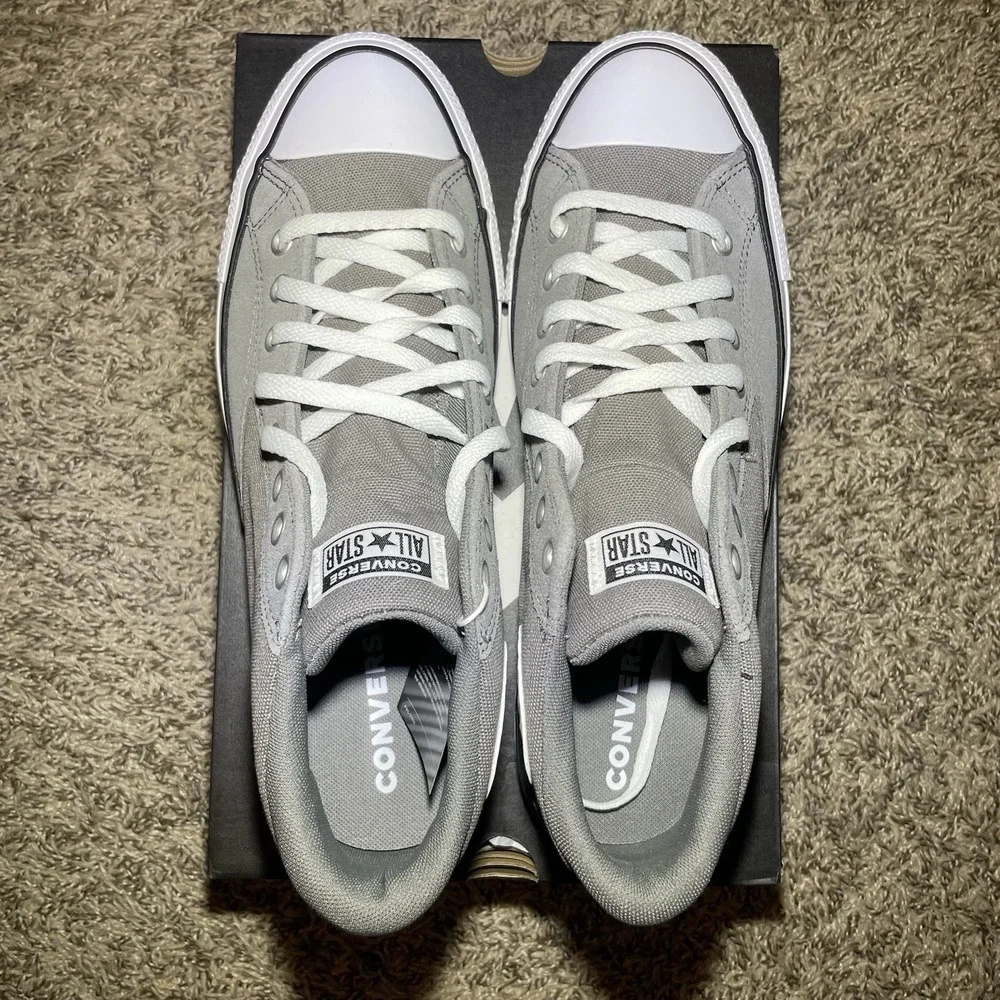 Converse CTAS Malden Street Sharkskin Grey Shoes Mens Sz 12 Mid Top Sneakers NEW - Picture 5 of 7